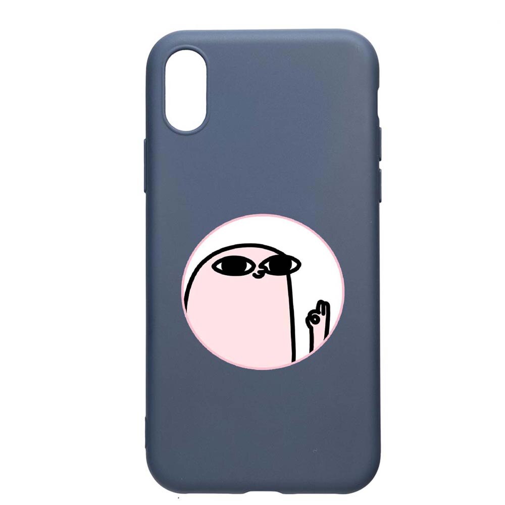 Husa Apple iPhone XR, Meme, rezistenta la uzura, anti-alunecare, din silicon Premium, AlaskanBlue, AB658
