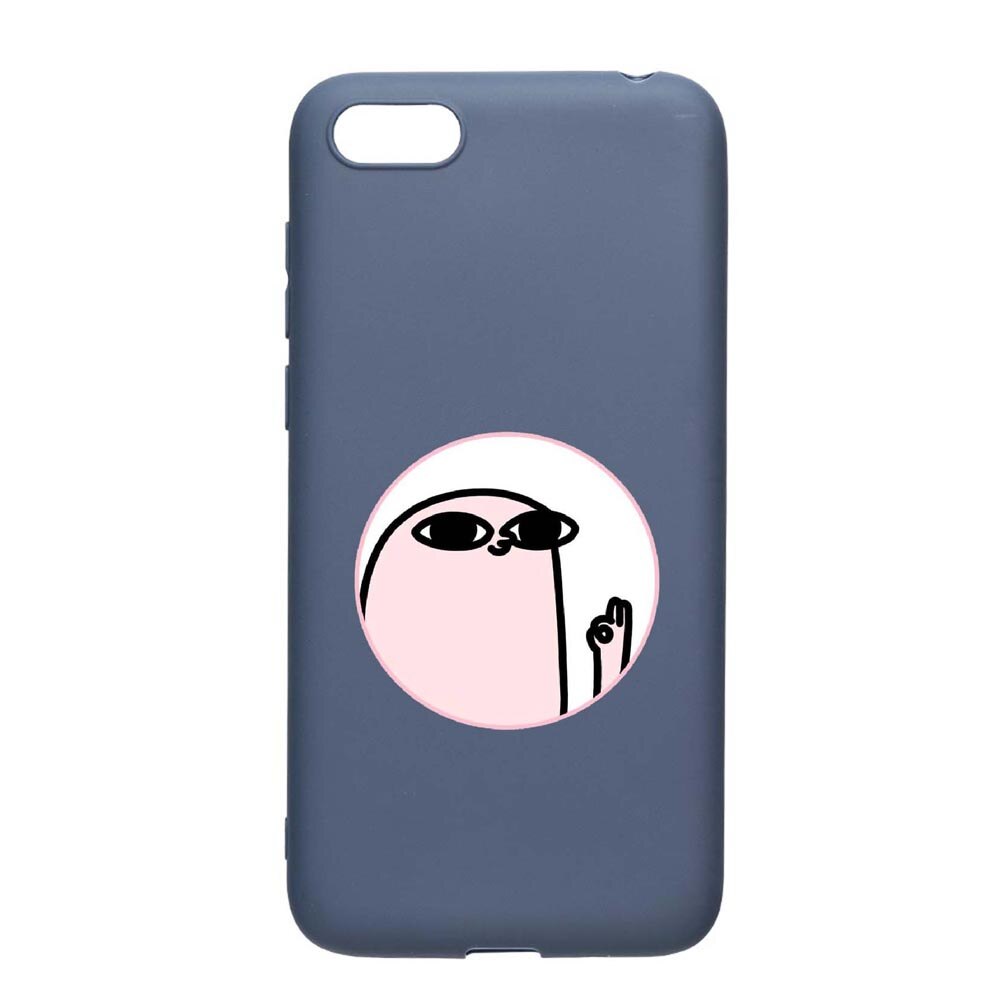Husa Apple iPhone SE / 5S / 5, Meme, rezistenta la uzura, anti-alunecare, din silicon Premium, AlaskanBlue, AB658