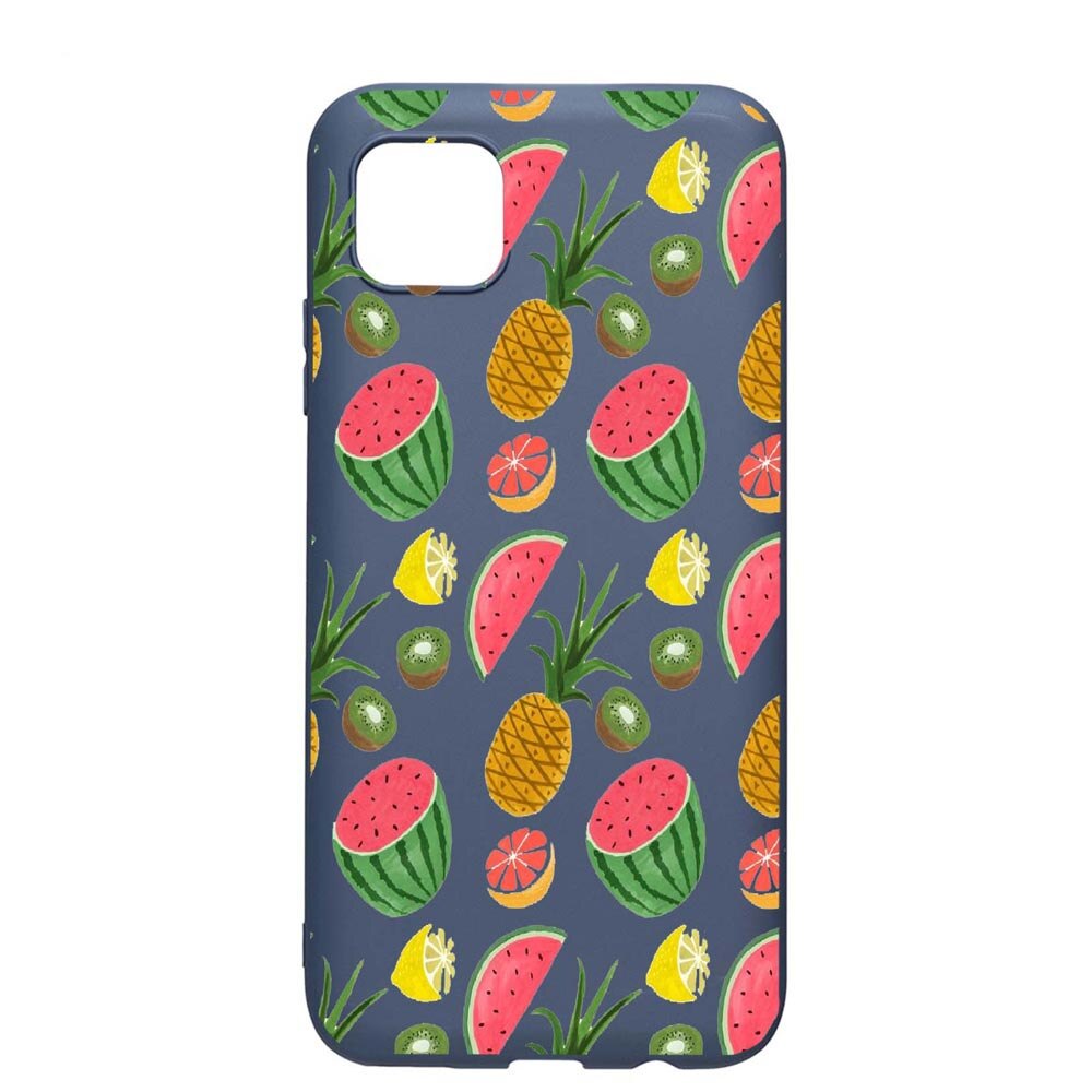 Husa Apple iPhone 11 Pro Max, Ananas, rezistenta la uzura, anti-alunecare, din silicon Premium, AlaskanBlue, AB666