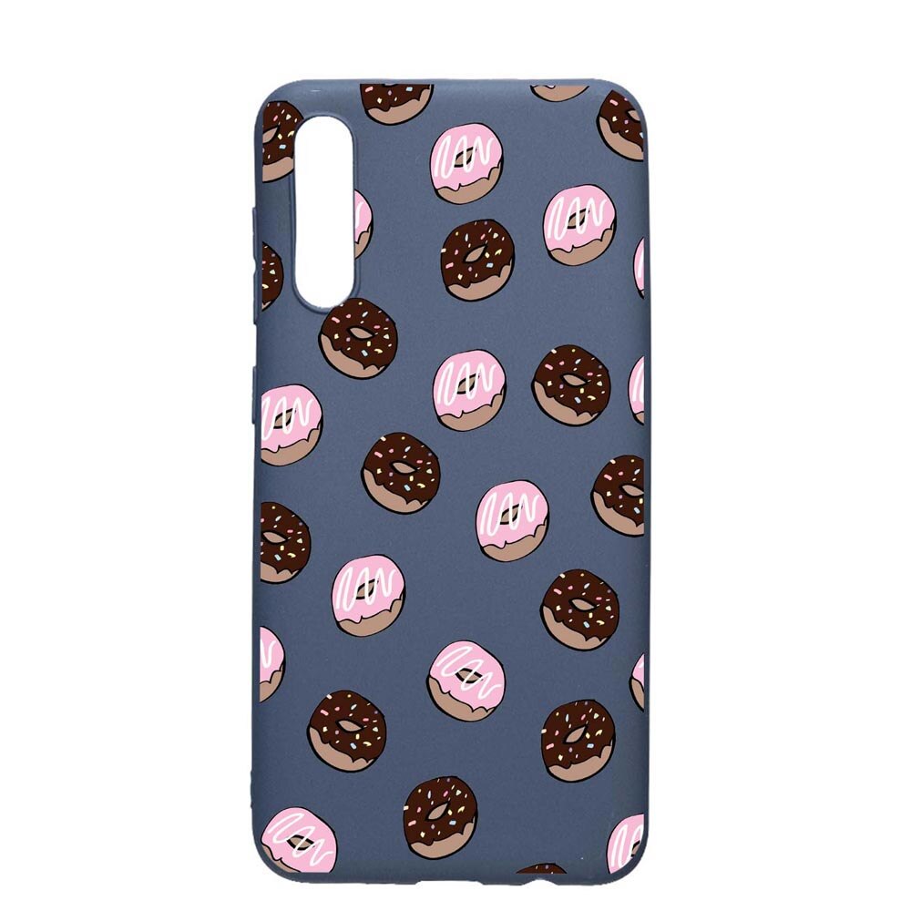 Husa Samsung Galaxy A50, Donuts, rezistenta la uzura, anti-alunecare, din silicon Premium, AlaskanBlue, AB667