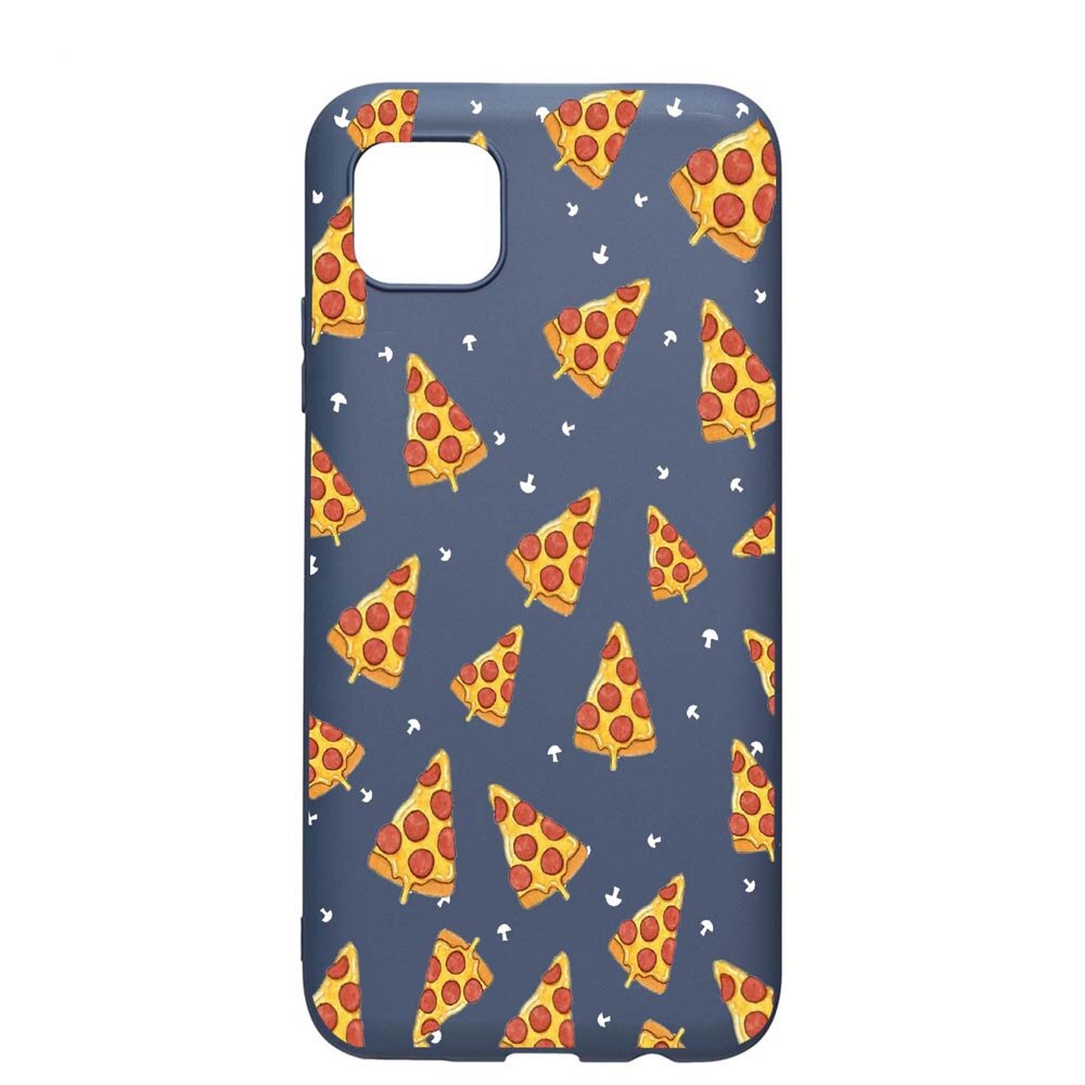 Husa Apple iPhone 11 Pro Max, Pizza, rezistenta la uzura, anti-alunecare, din silicon Premium, AlaskanBlue, AB665