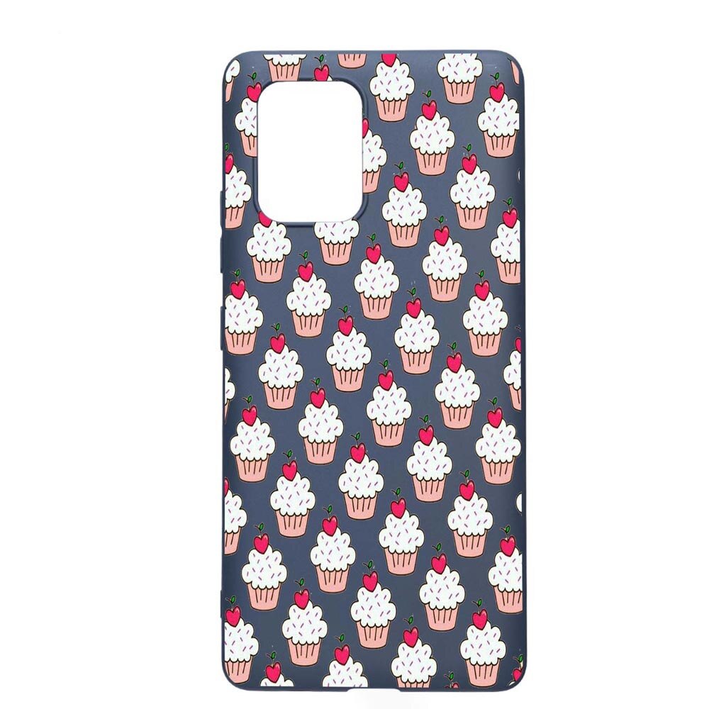 Husa Samsung Galaxy S10 Lite / A91, Muffins, rezistenta la uzura, anti-alunecare, din silicon Premium, AlaskanBlue, AB668