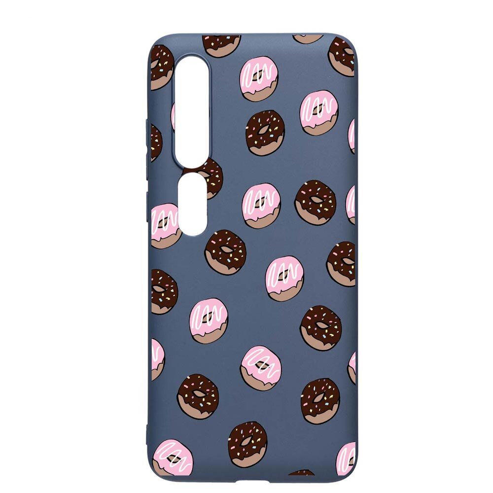 Husa Xiaomi Mi 10 / Mi 10 Pro, Donuts, rezistenta la uzura, anti-alunecare, din silicon Premium, AlaskanBlue, AB667