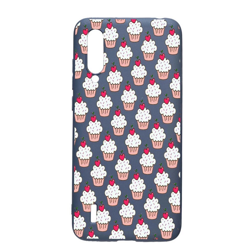 Husa Xiaomi Mi A3 Lite, Muffins, rezistenta la uzura, anti-alunecare, din silicon Premium, AlaskanBlue, AB668