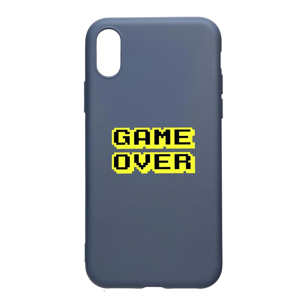Husa Samsung Galaxy A10, Game Over, rezistenta la uzura, anti-alunecare, din silicon Premium, AlaskanBlue, AB671