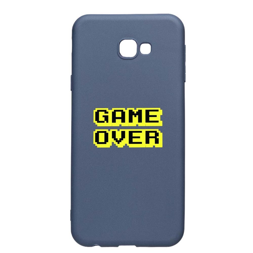 Husa Samsung Galaxy J4 Plus, Game Over, rezistenta la uzura, anti-alunecare, din silicon Premium, AlaskanBlue, AB671