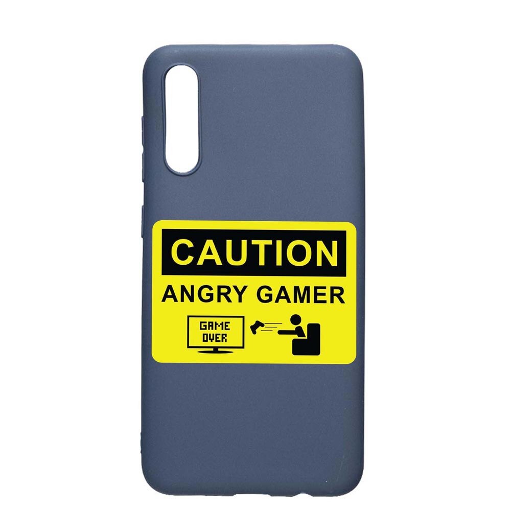 Husa Xiaomi Redmi 9A, Angry Gamer, rezistenta la uzura, anti-alunecare, din silicon Premium, AlaskanBlue, AB673