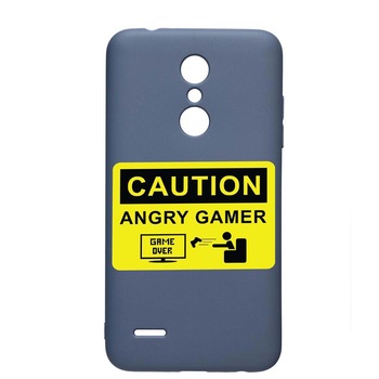 Husa LG K11 / K11 Plus / K10 2018, Angry Gamer, rezistenta la uzura, anti-alunecare, din silicon Premium, AlaskanBlue, AB673 Husa LG K11 / K11 Plus / K10 2018, Angry Gamer, rezistenta la uzura, anti-alunecare, din silicon Premium, AlaskanBlue, AB673