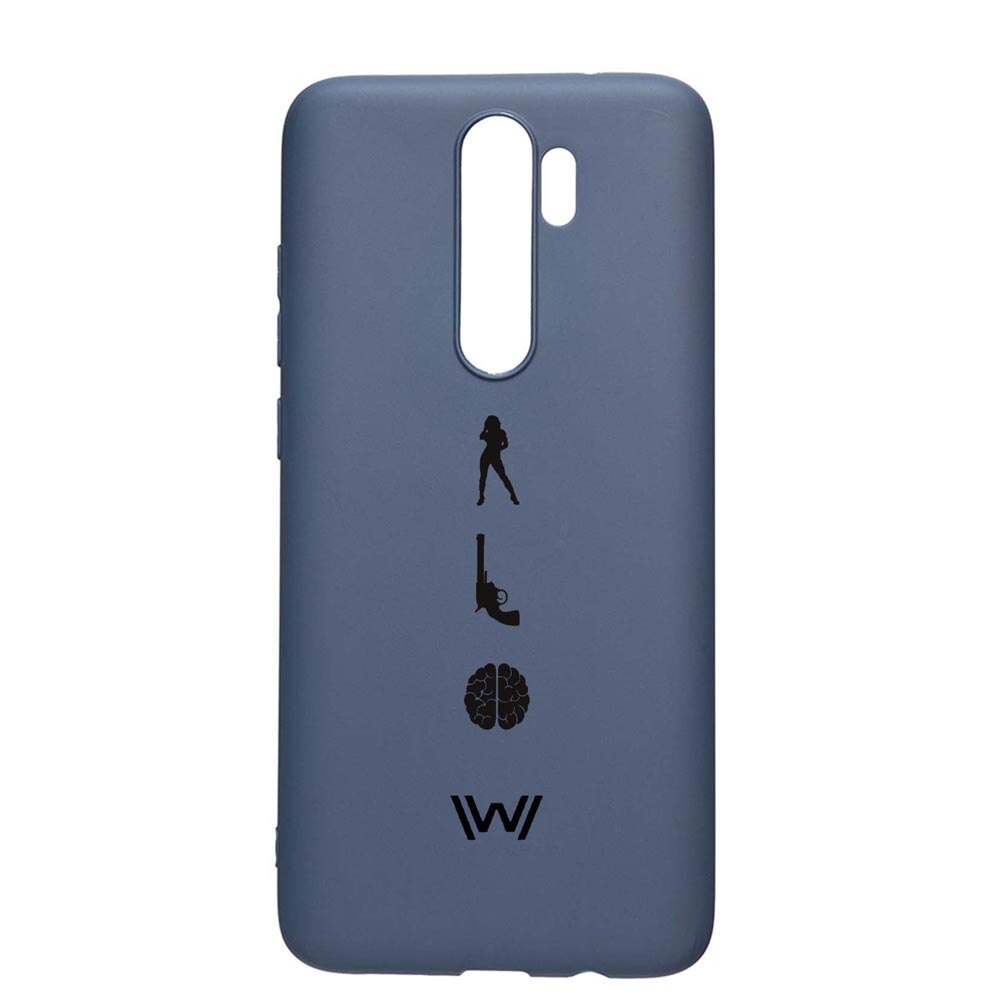 Husa Xiaomi Redmi Note 8 Pro, Westworld, Movie, rezistenta la uzura, anti-alunecare, din silicon Premium, AlaskanBlue, AB675