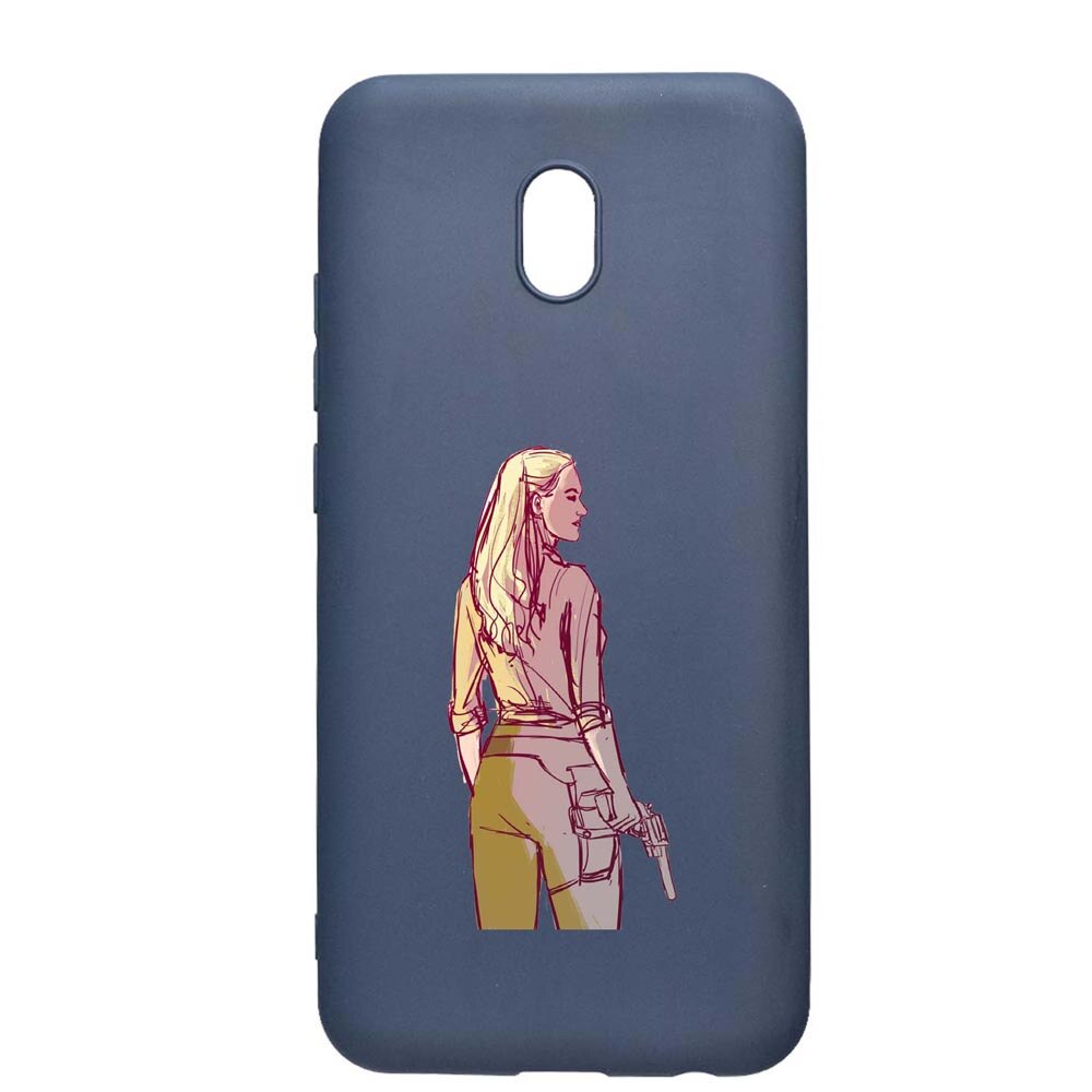 Husa Xiaomi Redmi 8A, Westworld, Movie, rezistenta la uzura, anti-alunecare, din silicon Premium, AlaskanBlue, AB676