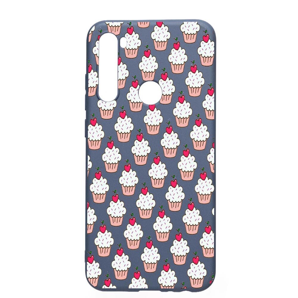 Husa Xiaomi Redmi Note 8T, Muffins, rezistenta la uzura, anti-alunecare, din silicon Premium, AlaskanBlue, AB668