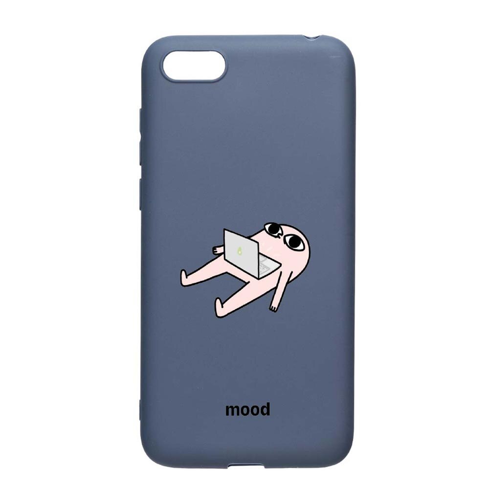 Husa Apple iPhone 6S / 6, Meme, rezistenta la uzura, anti-alunecare, din silicon Premium, AlaskanBlue, AB659
