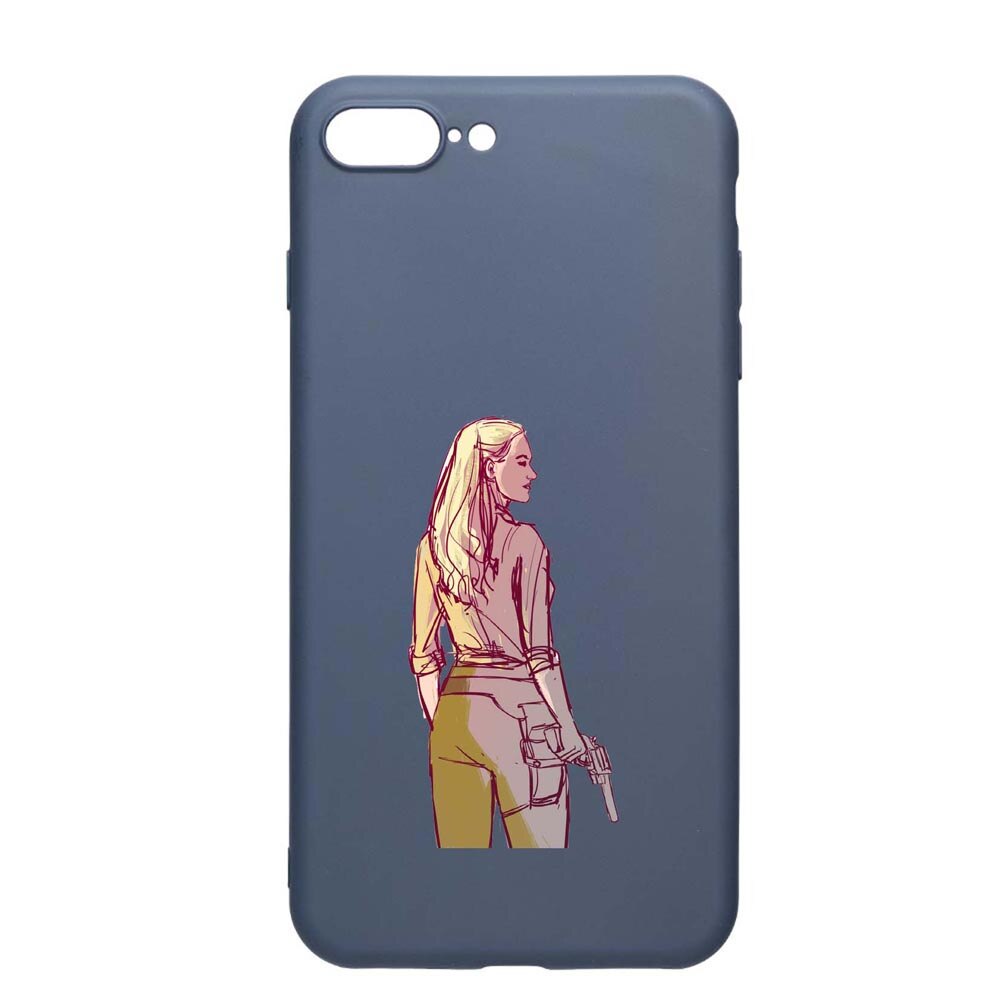 Husa Apple iPhone 8 Plus / 7 Plus, Westworld, Movie, rezistenta la uzura, anti-alunecare, din silicon Premium, AlaskanBlue, AB676