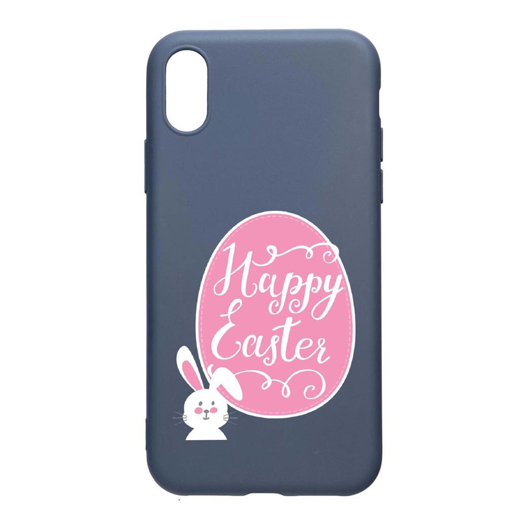 Husa Samsung Galaxy A10, Happy Easter, rezistenta la uzura, anti-alunecare, din silicon Premium, AlaskanBlue, AB689