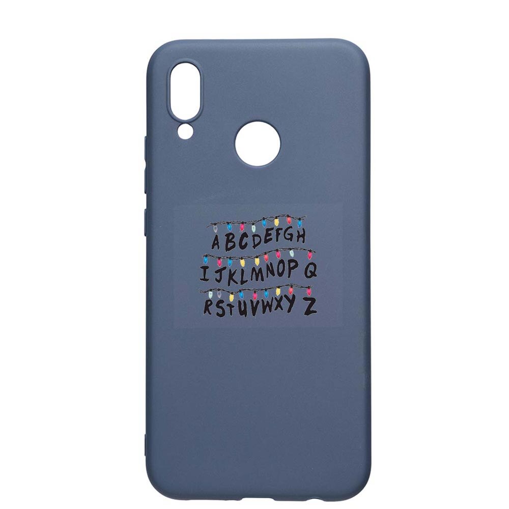 Husa Huawei P20 Lite, Stranger Things, rezistenta la uzura, anti-alunecare, din silicon Premium, AlaskanBlue, AB720