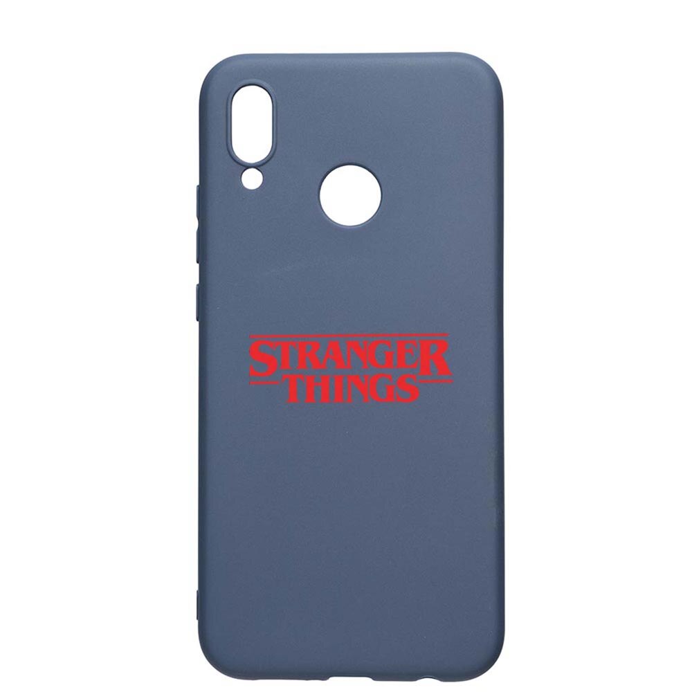 Husa Huawei P20 Lite, Stranger Things, rezistenta la uzura, anti-alunecare, din silicon Premium, AlaskanBlue, AB721
