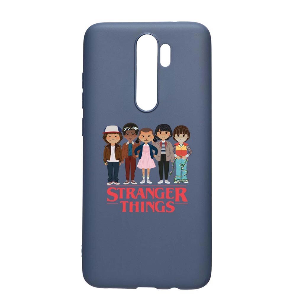 Husa Xiaomi Redmi Note 8 Pro, Stranger Things, rezistenta la uzura, anti-alunecare, din silicon Premium, AlaskanBlue, AB722