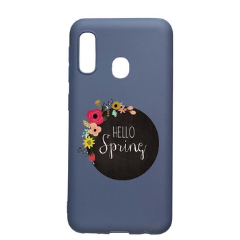 Husa Samsung Galaxy A20e, Hello Spring, rezistenta la uzura, anti-alunecare, din silicon Premium, AlaskanBlue, AB684 Husa Samsung Galaxy A20e, Hello Spring, rezistenta la uzura, anti-alunecare, din silicon Premium, AlaskanBlue, AB684