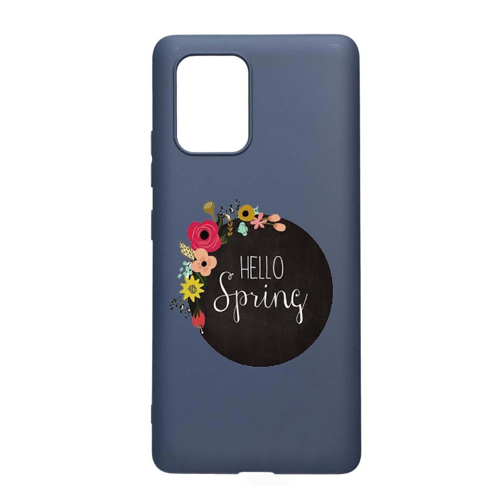 Husa Samsung Galaxy S10 Lite / A91, Hello Spring, rezistenta la uzura, anti-alunecare, din silicon Premium, AlaskanBlue, AB684