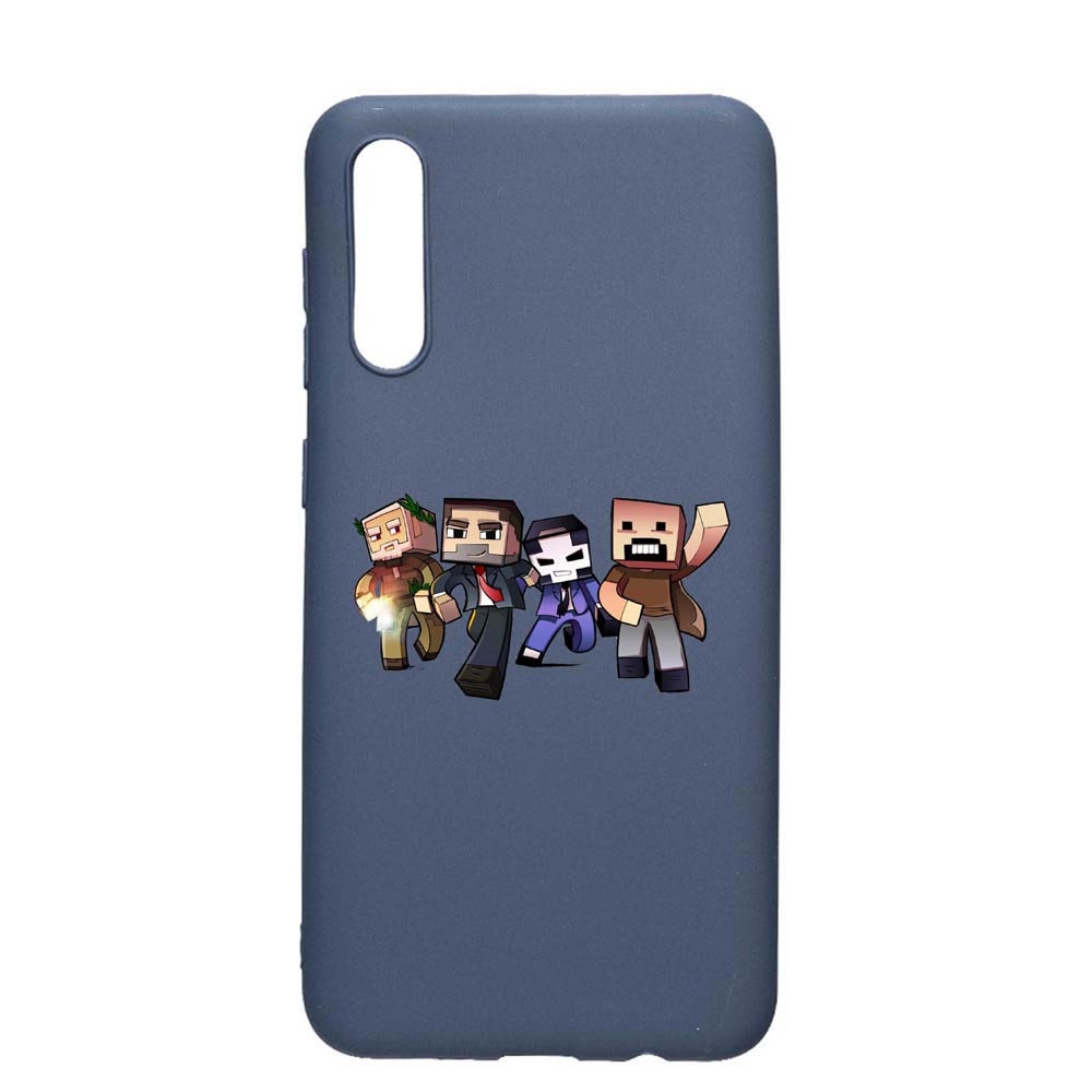 Husa Xiaomi Redmi 9A, Minecraft, rezistenta la uzura, anti-alunecare, din silicon Premium, AlaskanBlue, AB727