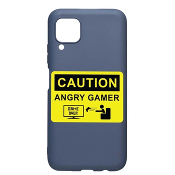 Husa Huawei P40 Lite, Angry Gamer, rezistenta la uzura, anti-alunecare, din silicon Premium, AlaskanBlue, AB673 Husa Huawei P40 Lite, Angry Gamer, rezistenta la uzura, anti-alunecare, din silicon Premium, AlaskanBlue, AB673