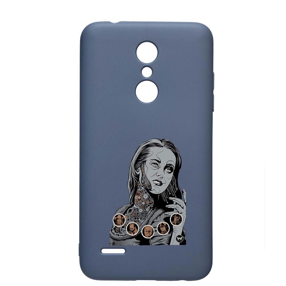 Husa LG K11 / K11 Plus / K10 2018, Westworld, Movie, rezistenta la uzura, anti-alunecare, din silicon Premium, AlaskanBlue, AB680