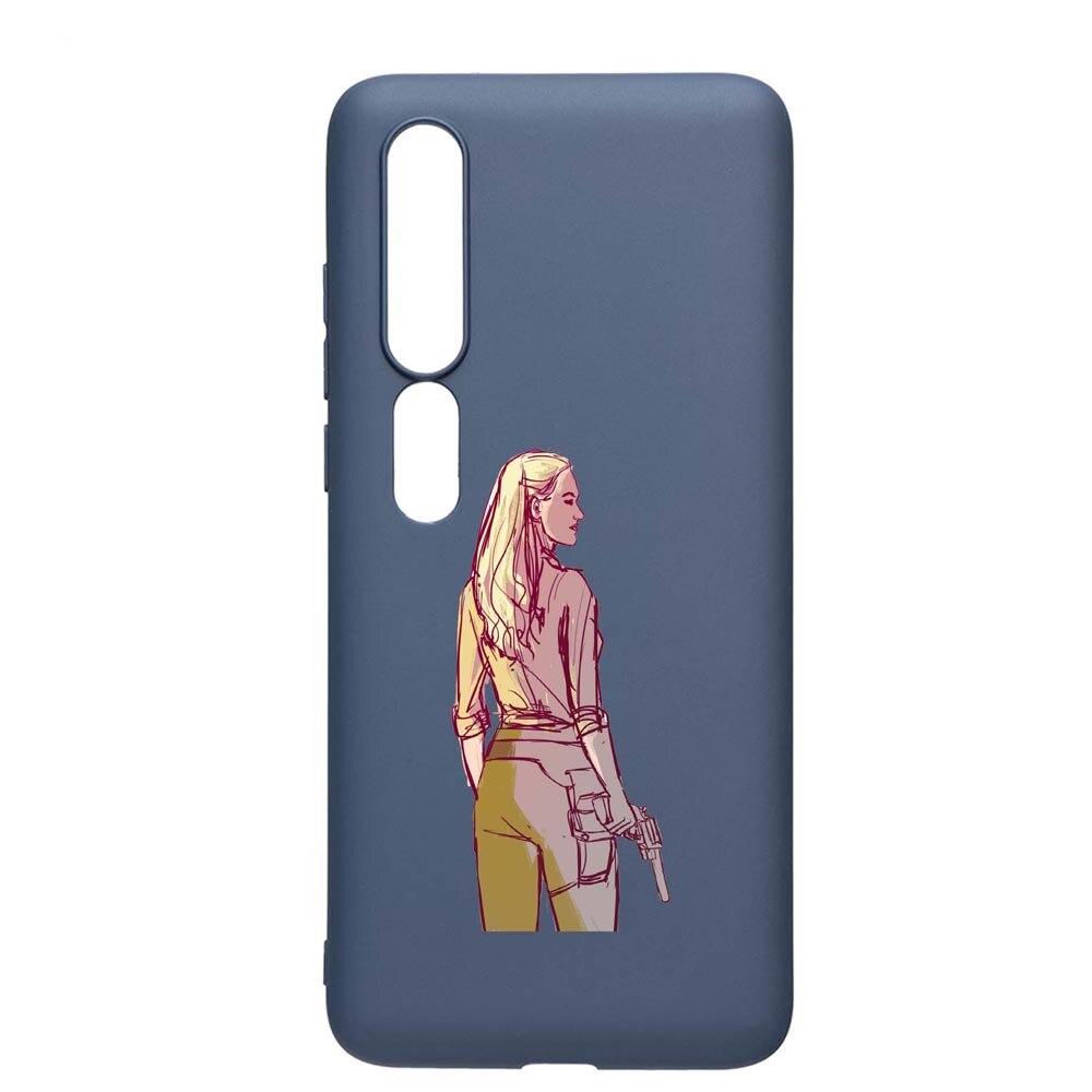 Husa Xiaomi Mi 10 / Mi 10 Pro, Westworld, Movie, rezistenta la uzura, anti-alunecare, din silicon Premium, AlaskanBlue, AB676