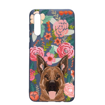 Husa Xiaomi Redmi 9A, Dog in flowers, rezistenta la uzura, anti-alunecare, din silicon Premium, AlaskanBlue, AB636 Husa Xiaomi Redmi 9A, Dog in flowers, rezistenta la uzura, anti-alunecare, din silicon Premium, AlaskanBlue, AB636