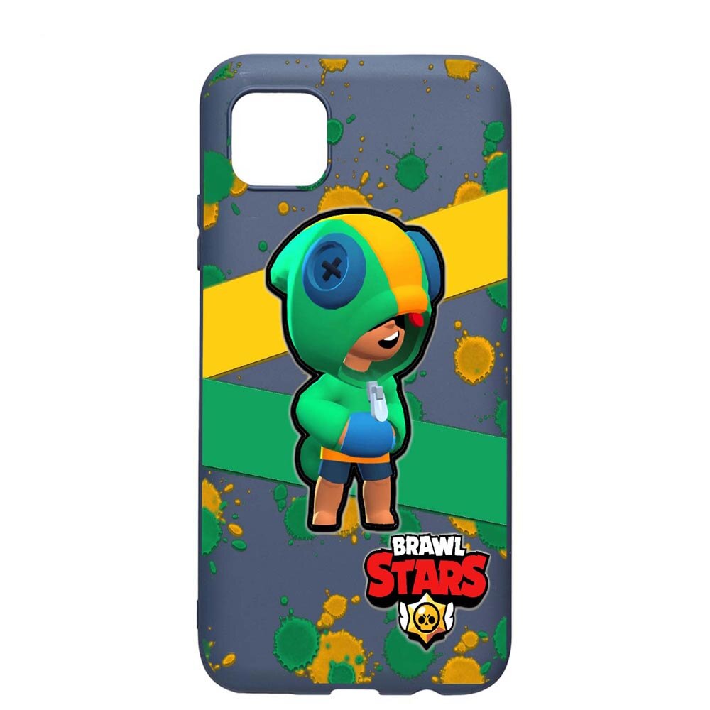 Husa Apple iPhone 11 Pro Max, Brawl Stars Leon, rezistenta la uzura, anti-alunecare, din silicon Premium, AlaskanBlue, AB647