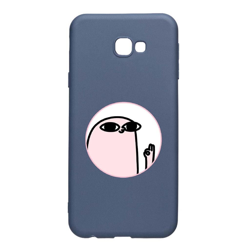 Husa Samsung Galaxy J4 Plus, Meme, rezistenta la uzura, anti-alunecare, din silicon Premium, AlaskanBlue, AB658