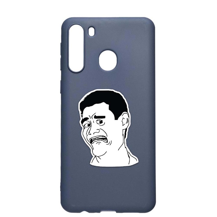 Szilikon védőtok Samsung Galaxy A21, Meme - Harold, AlaskanBlue, AB660