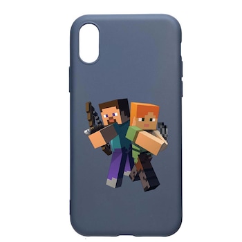 Husa Xiaomi Redmi 7A, Minecraft, rezistenta la uzura, anti-alunecare, din silicon Premium, AlaskanBlue, AB728 Husa Xiaomi Redmi 7A, Minecraft, rezistenta la uzura, anti-alunecare, din silicon Premium, AlaskanBlue, AB728