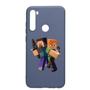 Husa Xiaomi Redmi Note 8T, Minecraft, rezistenta la uzura, anti-alunecare, din silicon Premium, AlaskanBlue, AB728 Husa Xiaomi Redmi Note 8T, Minecraft, rezistenta la uzura, anti-alunecare, din silicon Premium, AlaskanBlue, AB728
