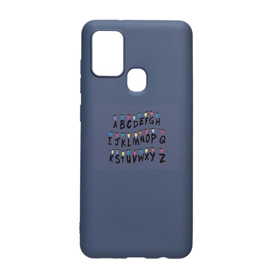 Husa Samsung Galaxy A21s, Stranger Things, rezistenta la uzura, anti-alunecare, din silicon Premium, AlaskanBlue, AB720
