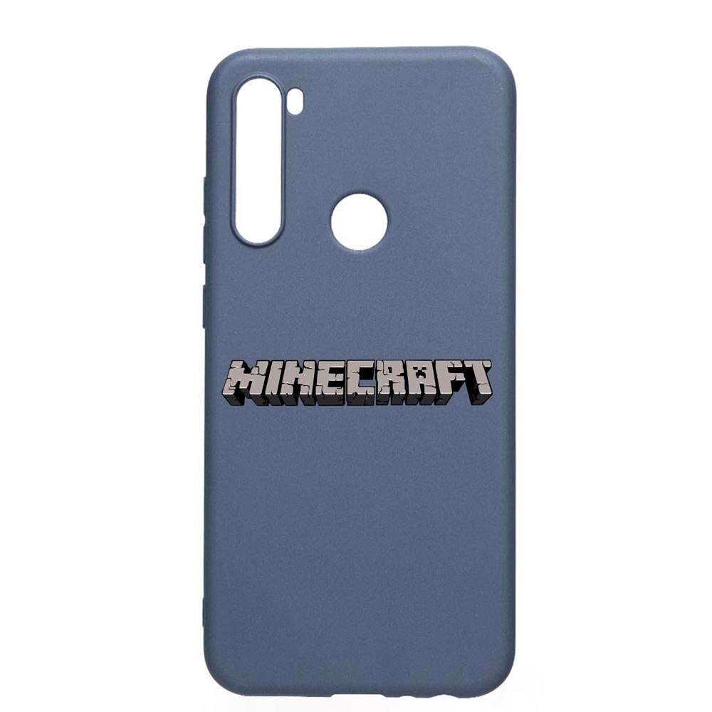 Husa Xiaomi Redmi Note 8T, Minecraft, rezistenta la uzura, anti-alunecare, din silicon Premium, AlaskanBlue, AB729