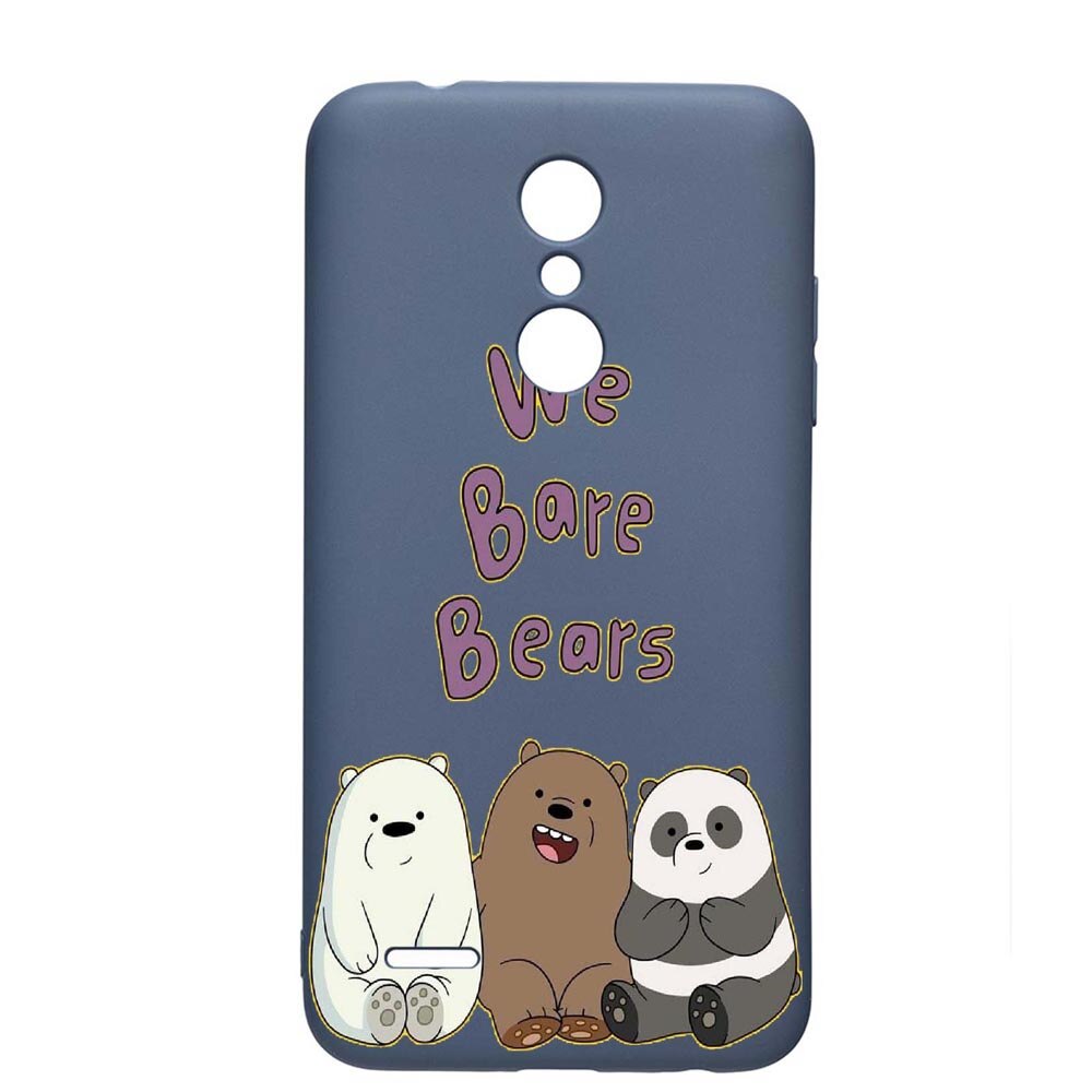 Husa LG K11 / K11 Plus / K10 2018, We are bears, rezistenta la uzura, anti-alunecare, din silicon Premium, AlaskanBlue, AB588