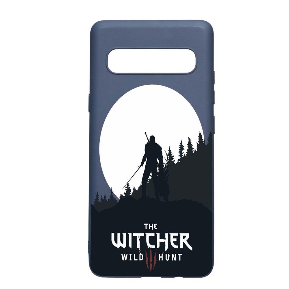 Husa Samsung Galaxy S10 5G, The Witcher, rezistenta la uzura, anti-alunecare, din silicon Premium, AlaskanBlue, AB427
