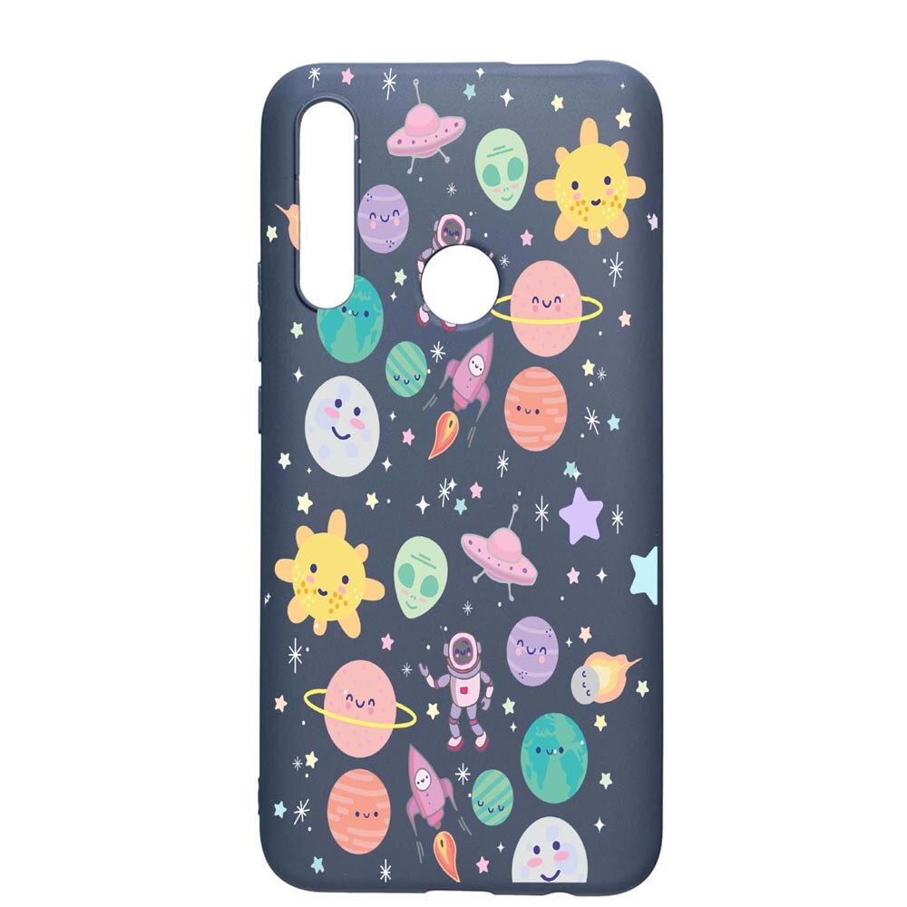 Husa Huawei P Smart Z, Universe, UFO, rezistenta la uzura, anti-alunecare, din silicon Premium, AlaskanBlue, AB473