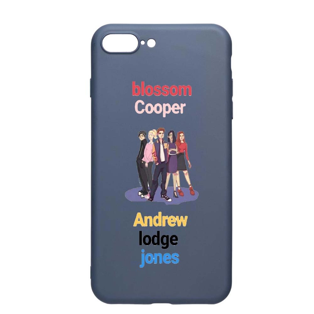 Husa Apple iPhone 8 Plus / 7 Plus, Riverdale, rezistenta la uzura, anti-alunecare, din silicon Premium, AlaskanBlue, AB623