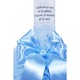 Lumanare bleu „Radacini si aripi” pentru botez, cu tulle bleu si funda, 35x5 cm, REC108