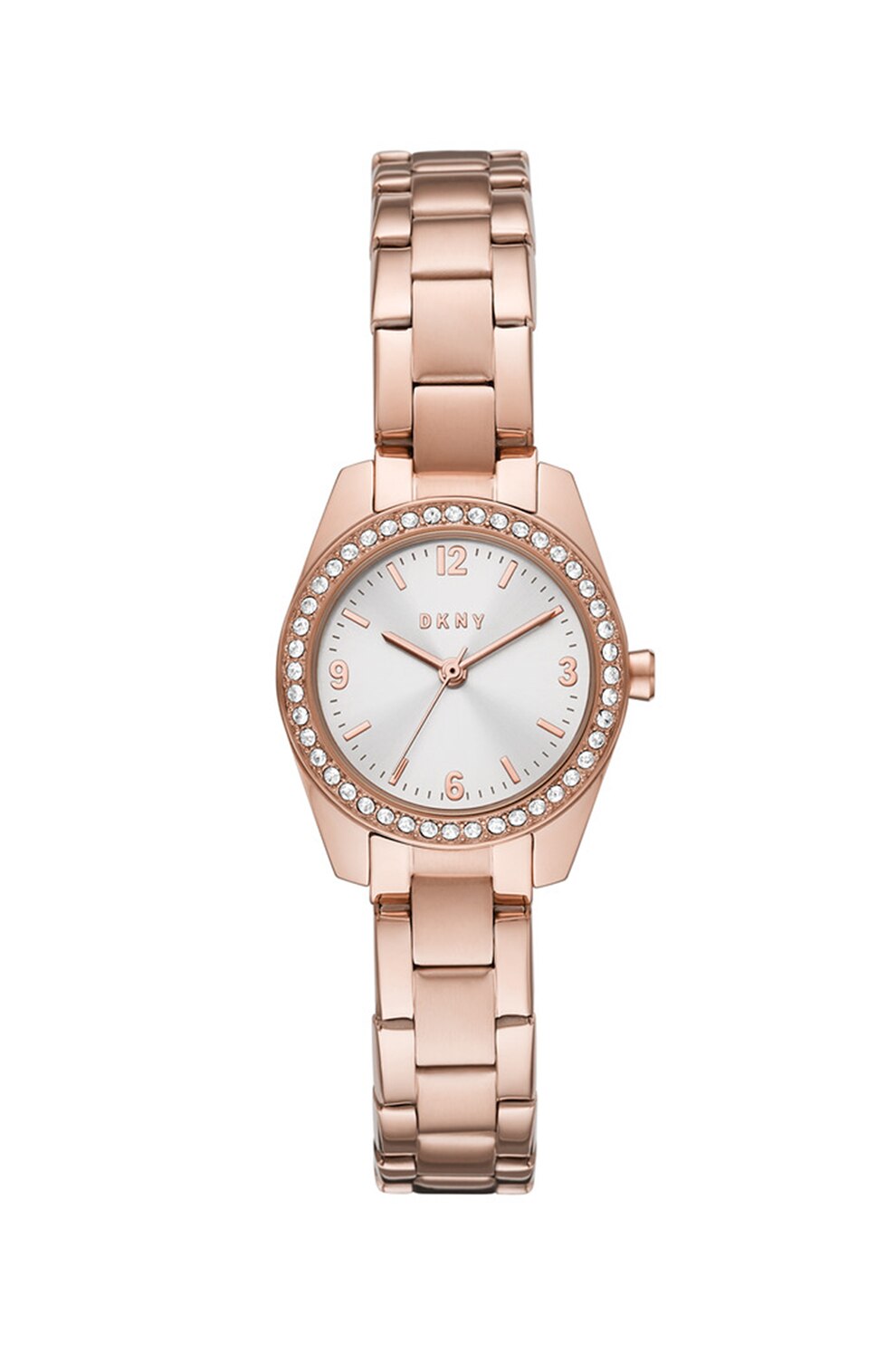 DKNY, Ceas quartz de otel inoxidabil, Auriu rose