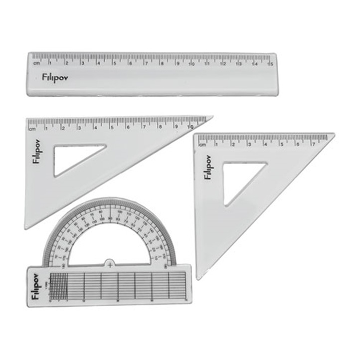 Set 4xInstumente desen, Filipov, Transparent