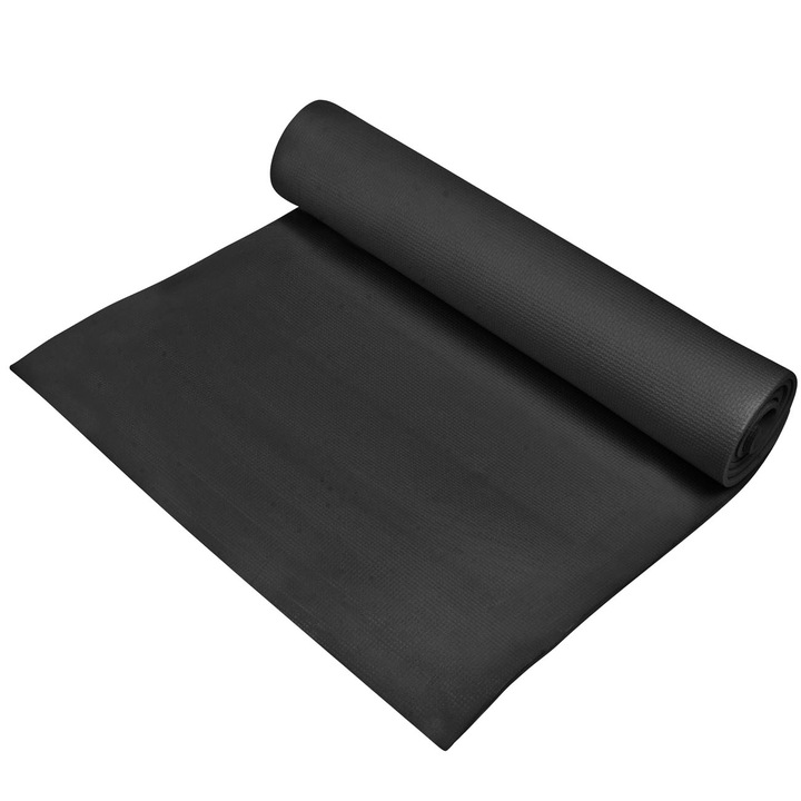 LiveUp Sport- és edzőszőnyeg, 180 x 60 x 0,6 cm, Fekete
