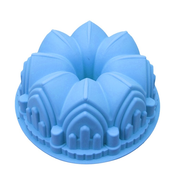 Tava tort, Silicon, 21 cm, Albastru