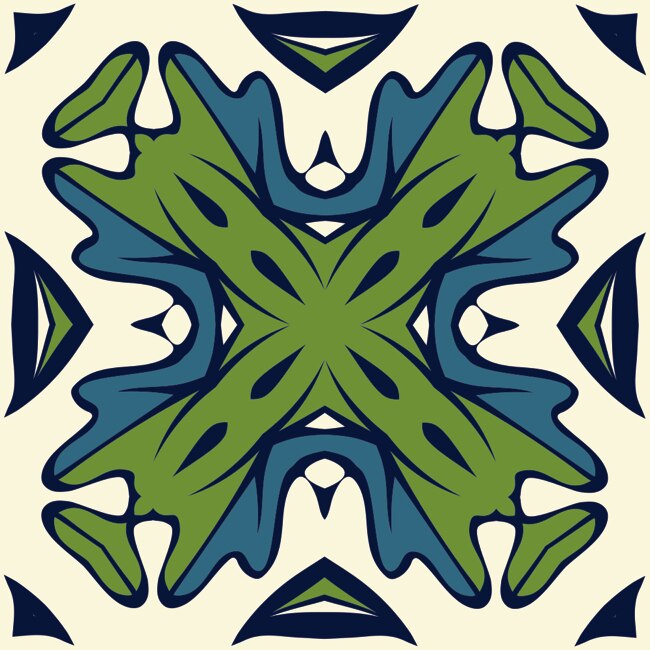 Set 6 buc stickere autocolante faianta decorativa 20cm x 20cm model cu desen in X