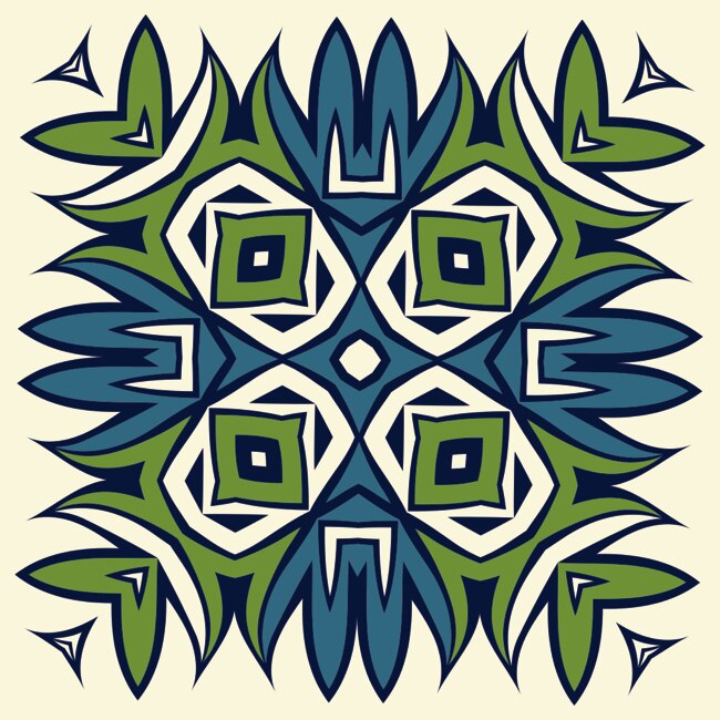 Set 8 buc stickere autocolante faianta decorativa 15cm x 15cm model abstract 15