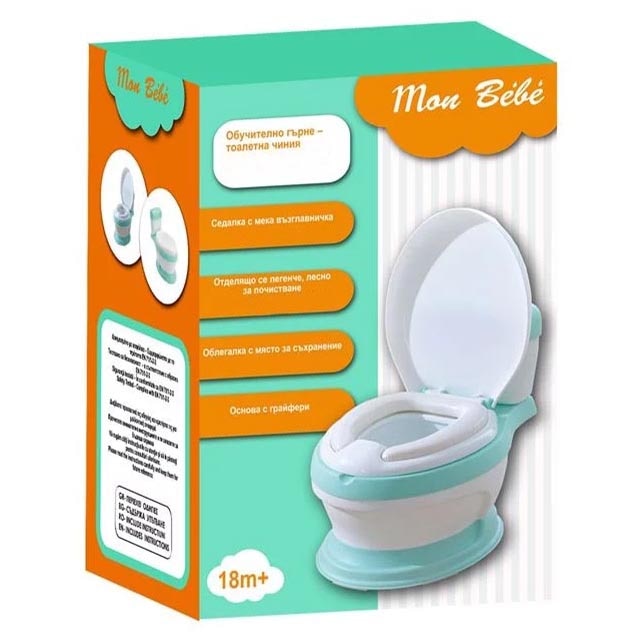 Mon Bebe Mini Wc 18 Honapos 31x23x45cm Zold Feher Oktatasi Edeny Emag Hu