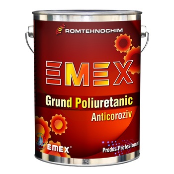 Grund Poliuretanic Anticoroziv EMEX, Rosu, Bidon 4 Kg, Intaritor inclus