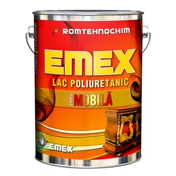 Lac Poliuretanic pentru Mobila “EMEX”, Nuc, Bidon 3 Kg, Intaritor inclus Lac Poliuretanic pentru Mobila “EMEX”, Nuc, Bidon 3 Kg, Intaritor inclus