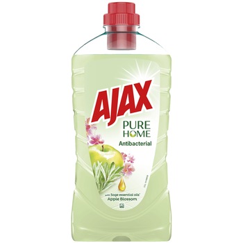 Detergent dezinfectant multisuprafete Ajax Pure Home Antibacterial, Apple Blossom, 1 l Detergent dezinfectant multisuprafete Ajax Pure Home Antibacterial, Apple Blossom, 1 l